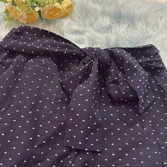 J. Crew Tie Waist High Rise Short in Clip Dot Sz 12 - Picture 3 of 10